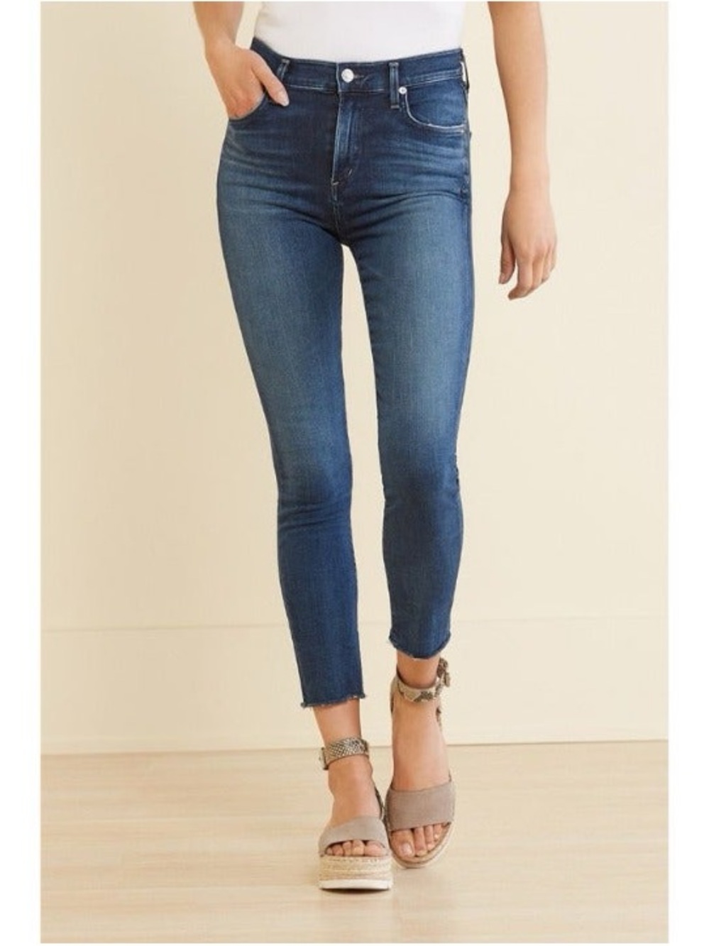 AGOLDE Sophie High Rise Skinny Crop